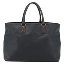 BOTTEGA VENETA Marco Polo Tote Bag PVC Black Gold Auth 186200A-13