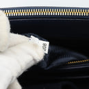 PRADA Hand Bag Saffiano leather 2way Blue Gold Auth 186202M-11