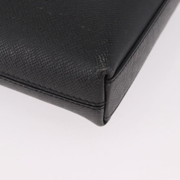LOUIS VUITTON Taiga Pochette Grigori Schoudertas Ardoise M32712 LV Auth 186206A