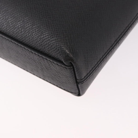 LOUIS VUITTON Taiga Pochette Grigori Schoudertas Ardoise M32712 LV Auth 186206A