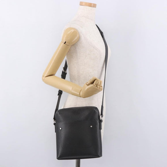 LOUIS VUITTON Taiga Pochette Grigori Schoudertas Ardoise M32712 LV Auth 186206A