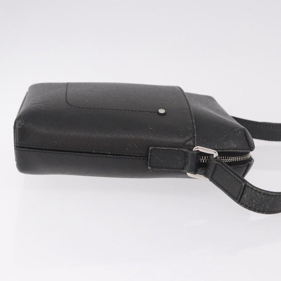 LOUIS VUITTON Taiga Pochette Grigori Schoudertas Ardoise M32712 LV Auth 186206A