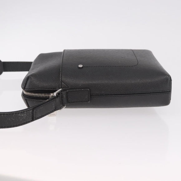 LOUIS VUITTON Taiga Pochette Grigori Schoudertas Ardoise M32712 LV Auth 186206A