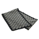 LOUIS VUITTON Echarpsky Scarf Cashmere Black White LV Auth 186209M-1