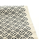 LOUIS VUITTON Echarpsky Scarf Cashmere Black White LV Auth 186209M-15