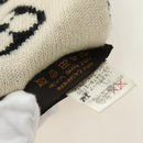 LOUIS VUITTON Echarpsky Scarf Cashmere Black White LV Auth 186209M-19