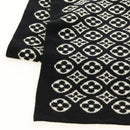 LOUIS VUITTON Echarpsky Scarf Cashmere Black White LV Auth 186209M-3