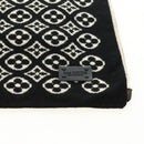 LOUIS VUITTON Echarpsky Scarf Cashmere Black White LV Auth 186209M-6