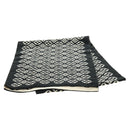 LOUIS VUITTON Echarpsky Scarf Cashmere Black White LV Auth 186209M-8