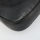 GUCCI GG Canvas Jackie Shoulder Bag Black Silver 00963 Auth 186211V-13