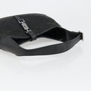 GUCCI GG Canvas Jackie Shoulder Bag Black Silver 00963 Auth 186211V-7
