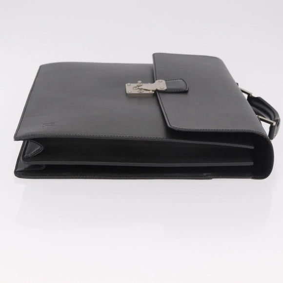 LOUIS VUITTON Taiga Serviette Moskova Business Bag Ardoise M30032 Auth 186217