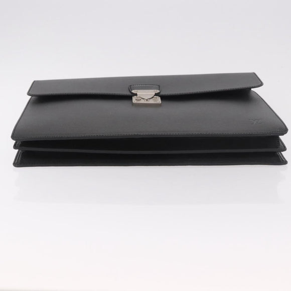 LOUIS VUITTON Taiga Serviette Moskova Business Bag Ardoise M30032 Auth 186217