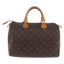 LOUIS VUITTON Monogram Speedy 30 Hand Bag M41526 LV Auth 186218A-3