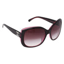 CHANEL COCO Mark Sunglasses plastic Red CC Auth 186219M-1