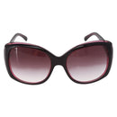 CHANEL COCO Mark Sunglasses plastic Red CC Auth 186219M-2