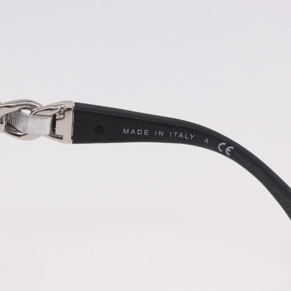 CHANEL Chain Sunglasses plastic Black CC Auth 186220M