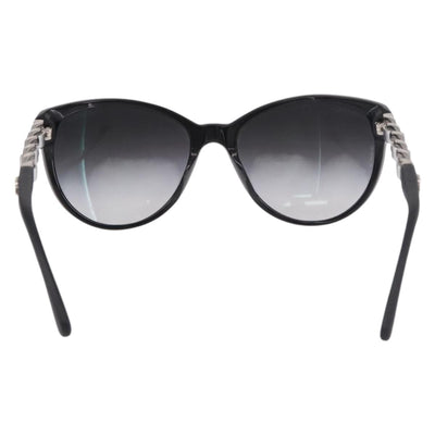 CHANEL Chain Sunglasses plastic Black CC Auth 186220M - 0
