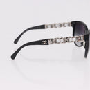 CHANEL Chain Sunglasses plastic Black CC Auth 186220M-5
