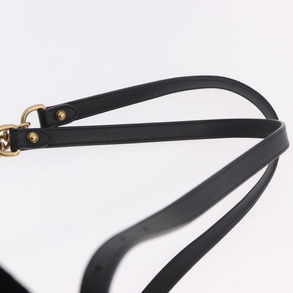 GUCCI GG Marmont Backpack Velor Black Gold 524568 Auth 186222SAM