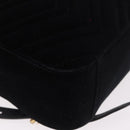GUCCI GG Marmont Backpack Velor Black Gold 524568 Auth 186222SAM-16