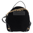 GUCCI GG Marmont Backpack Velor Black Gold 524568 Auth 186222SAM-2