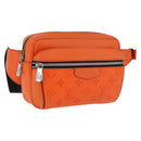 LOUIS VUITTON Tiger Lama Monogram Bum Bag Outdoor Bag Orange M30430 Auth 186224M-1