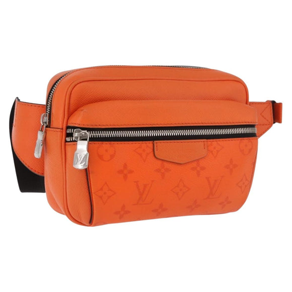 LOUIS VUITTON Tiger Lama Monogram Bum Bag Outdoor Bag Orange M30430 Auth 186224M