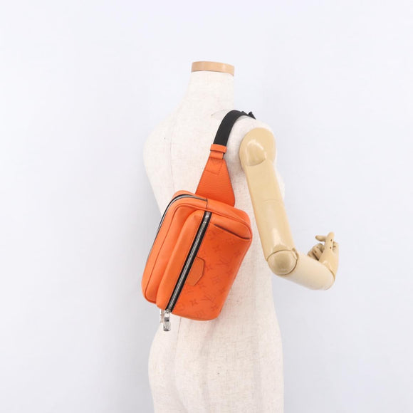 LOUIS VUITTON Tiger Lama Monogram Bum Bag Outdoor Bag Orange M30430 Auth 186224M