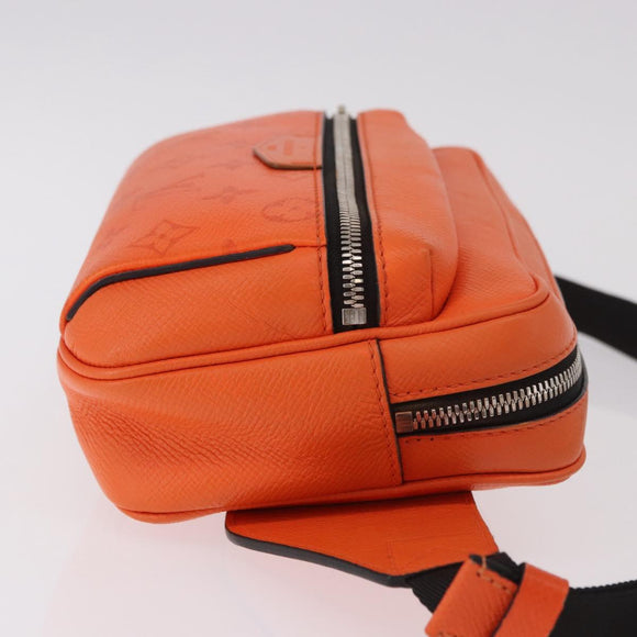 LOUIS VUITTON Tiger Lama Monogram Bum Bag Outdoor Bag Orange M30430 Auth 186224M