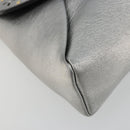 LOUIS VUITTON LV Love Note Shoulder Bag Leather Silver M54872 LV Auth 186225M-15