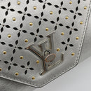 LOUIS VUITTON LV Love Note Shoulder Bag Leather Silver M54872 LV Auth 186225M-18