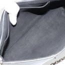 LOUIS VUITTON LV Love Note Shoulder Bag Leather Silver M54872 LV Auth 186225M-10