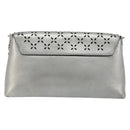LOUIS VUITTON LV Love Note Shoulder Bag Leather Silver M54872 LV Auth 186225M-2