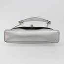 LOUIS VUITTON LV Love Note Shoulder Bag Leather Silver M54872 LV Auth 186225M-5