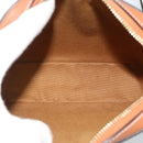 CELINE Triomphe Shoulder Bag PVC Black Gold Auth 186226M-10