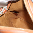 CELINE Triomphe Shoulder Bag PVC Black Gold Auth 186226M-20