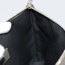 LOUIS VUITTON Takeoff Pouch Clutch Bag Leather Gray M81735 LV Auth 186227M-18
