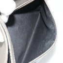 LOUIS VUITTON Takeoff Pouch Clutch Bag Leather Gray M81735 LV Auth 186227M-20