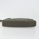 LOUIS VUITTON Takeoff Pouch Clutch Bag Leather Gray M81735 LV Auth 186227M-6