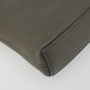 LOUIS VUITTON Takeoff Pouch Clutch Bag Leather Gray M81735 LV Auth 186227M-14