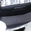Christian Dior Trotter Canvas Gallop Shoulder Bag Navy Silver Auth 186228SM-17