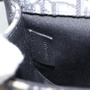 Christian Dior Trotter Canvas Gallop Shoulder Bag Navy Silver Auth 186228SM-20