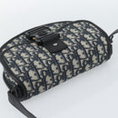 Christian Dior Trotter Canvas Gallop Shoulder Bag Navy Silver Auth 186228SM-6