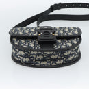 Christian Dior Trotter Canvas Gallop Shoulder Bag Navy Silver Auth 186228SM-9