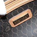 Christian Dior Honeycomb Canvas Boston Bag PVC Black Gold Auth 186229A-17
