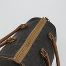 Christian Dior Honeycomb Canvas Boston Bag PVC Black Gold Auth 186229A-6
