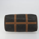Christian Dior Honeycomb Canvas Boston Bag PVC Black Gold Auth 186229A-5