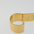 LOUIS VUITTON Monogram Nanogram Scarf Ring Brooch Gold Tone M00226 Auth 186230A-11