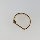 LOUIS VUITTON Monogram Nanogram Scarf Ring Brooch Gold Tone M00226 Auth 186230A-13